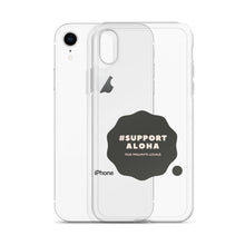 Load image into Gallery viewer, iPhone Case #SUPPORT ALOHA Series Cloud Black
