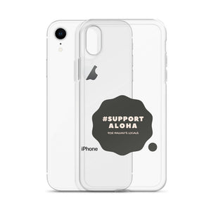 iPhone Case #SUPPORT ALOHA Series Cloud Black