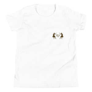 Youth Short Sleeve T-Shirt HULA STRONG Girl 02 Logo Brown
