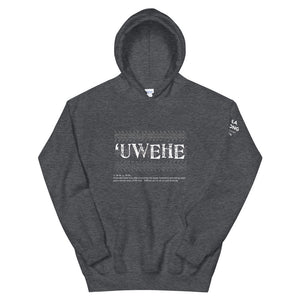 Unisex Hoodie UWEHE Front & Shoulder printing Logo White