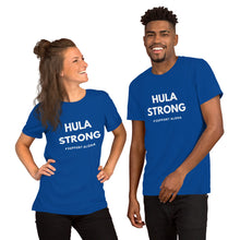 Load image into Gallery viewer, Short-Sleeve Unisex T-Shirt HULA STRONG Logo White

