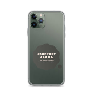 iPhone Case #SUPPORT ALOHA Series Cloud Black