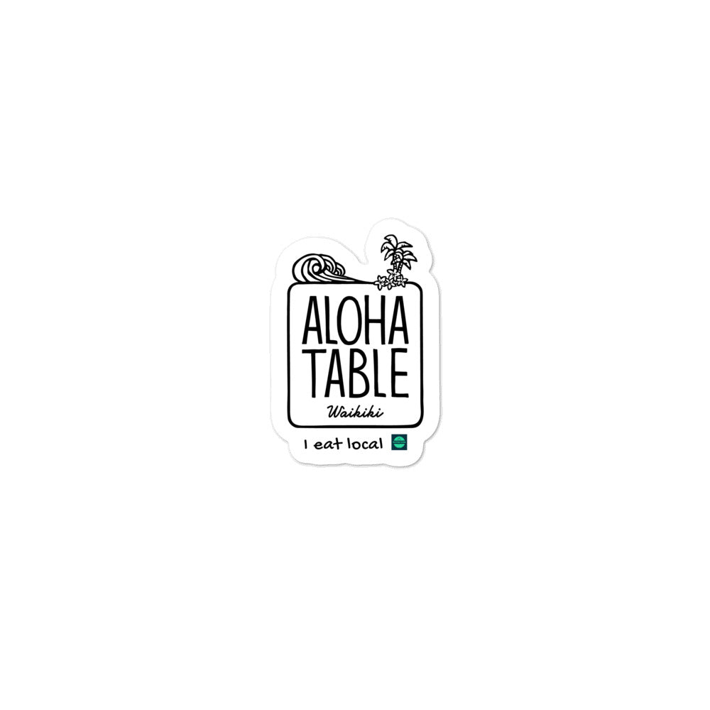 Bubble-free stickers ALOHA TABLE