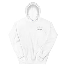 Load image into Gallery viewer, Unisex Hoodie #SUPPORT ALOHA Series Mono
