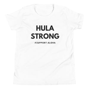 Youth Short Sleeve T-Shirt HULA STRONG Logo Black
