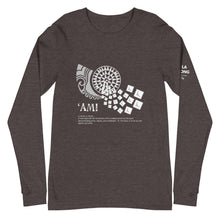 Load image into Gallery viewer, Unisex Long Sleeve Tee AMI Front &amp; Shoulder printing Logo White
