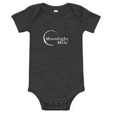 Load image into Gallery viewer, Baby Bodysuits Moonlight Mele Logo White
