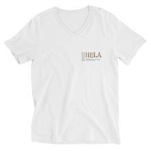 Load image into Gallery viewer, Unisex Short Sleeve V-Neck T-Shirt HELA
