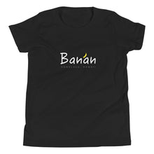 Load image into Gallery viewer, Youth Short Sleeve T-Shirt Banan Logo White
