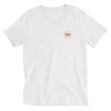 Load image into Gallery viewer, Unisex Short Sleeve V-Neck T-Shirt #SUPPORT ALOHA Series Cloud Pink
