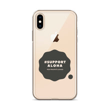 Load image into Gallery viewer, iPhone Case #SUPPORT ALOHA Series Cloud Black
