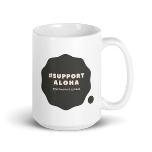 Mug #SUPPORT ALOHA Series Cloud Black