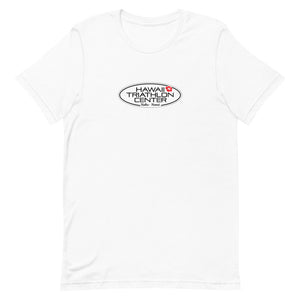 Short-Sleeve Unisex T-Shirt Hawaii Triathlon Center Logo Black