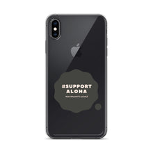 Load image into Gallery viewer, iPhone Case #SUPPORT ALOHA Series Cloud Black
