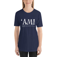 Load image into Gallery viewer, Short-Sleeve Unisex T-Shirt AMI Front &amp; Back printing Logo White
