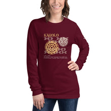 Load image into Gallery viewer, Unisex Long Sleeve Tee KAHOLO Front &amp; Shoulder printing Logo White
