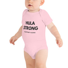 Load image into Gallery viewer, Baby Bodysuits HULA STRONG Logo Black
