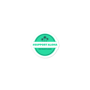 Bubble-free stickers #SUPPORT ALOHA Series Palm Tree