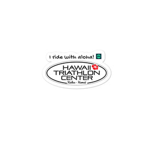 Bubble-free stickers Hawaii Triathlon Center