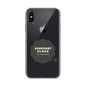 iPhone Case #SUPPORT ALOHA Series Cloud Black