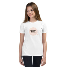 Load image into Gallery viewer, Youth Short Sleeve T-Shirt #SUPPORT ALOHA Series Cloud Pink
