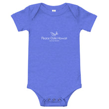 Load image into Gallery viewer, Baby Bodysuits Peace Cafe Hawaii Logo White
