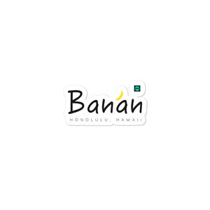 Bubble-free stickers Banan