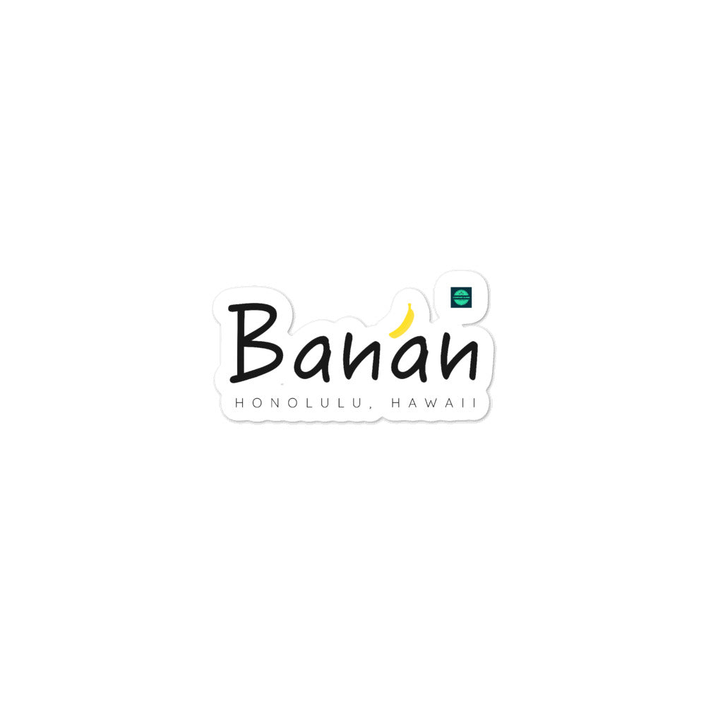 Bubble-free stickers Banan