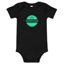 Load image into Gallery viewer, Baby bodysuits #SUPPORT ALOHA Series Palm Tree
