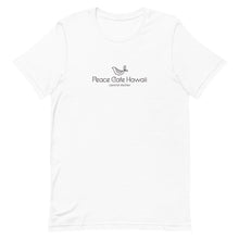 Load image into Gallery viewer, Short-Sleeve Unisex T-Shirt Peace Cafe Hawaii Logo Black
