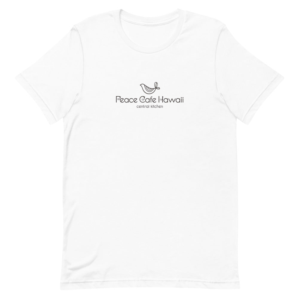 Short-Sleeve Unisex T-Shirt Peace Cafe Hawaii Logo Black