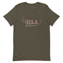 Load image into Gallery viewer, Short-Sleeve Unisex T-Shirt HELA Front &amp; Back printing Logo White
