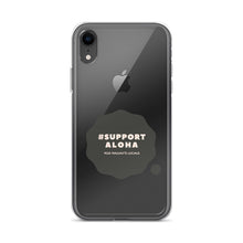 Load image into Gallery viewer, iPhone Case #SUPPORT ALOHA Series Cloud Black
