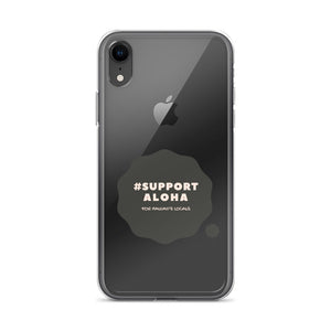 iPhone Case #SUPPORT ALOHA Series Cloud Black