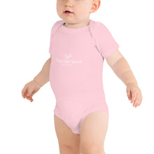 Load image into Gallery viewer, Baby Bodysuits Peace Cafe Hawaii Logo White
