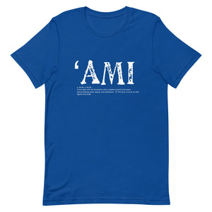 Short-Sleeve Unisex T-Shirt AMI Front & Back printing Logo White