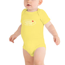Load image into Gallery viewer, Baby Bodysuits Hawaii Triathlon Center Logo White

