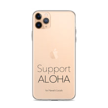 Load image into Gallery viewer, iPhone Case #SUPPORT ALOHA Series Mono
