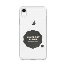 Load image into Gallery viewer, iPhone Case #SUPPORT ALOHA Series Cloud Black
