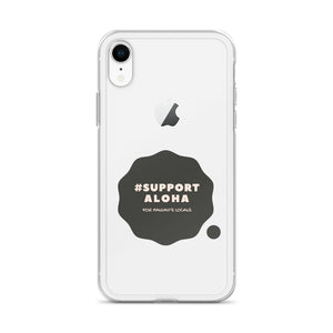 iPhone Case #SUPPORT ALOHA Series Cloud Black