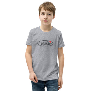 Youth Short Sleeve T-Shirt Hawaii Triathlon Center Logo Black