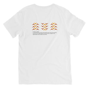 Unisex Short Sleeve V-Neck T-Shirt HELA Front & Back Printing