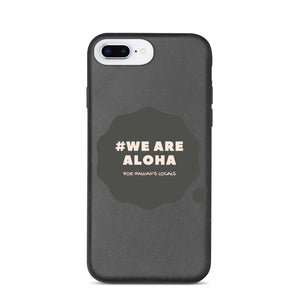 Biodegradable phone case #WE ARE ALOHA Series Cloud Black