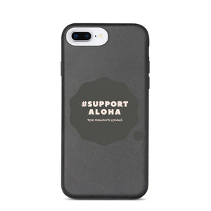 Biodegradable phone case #SUPPORT ALOHA Series Cloud Black