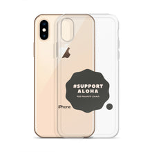 Load image into Gallery viewer, iPhone Case #SUPPORT ALOHA Series Cloud Black
