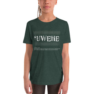 Youth Short Sleeve T-Shirt UWEHE Logo White