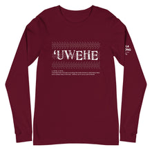 Load image into Gallery viewer, Unisex Long Sleeve Tee UWEHE Front &amp; Shoulder printing Logo White
