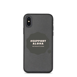 Biodegradable phone case #SUPPORT ALOHA Series Cloud Black