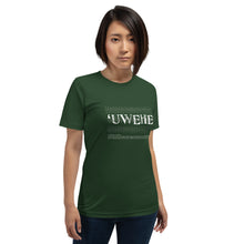Load image into Gallery viewer, Short-Sleeve Unisex T-Shirt UWEHE Front &amp; Shoulder printing Logo White
