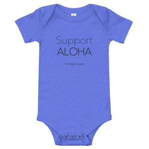 Baby Bodysuits #SUPPORT ALOHA Series Mono